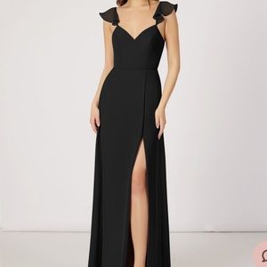 AZAZIE EVERETT black bridesmaids dress
